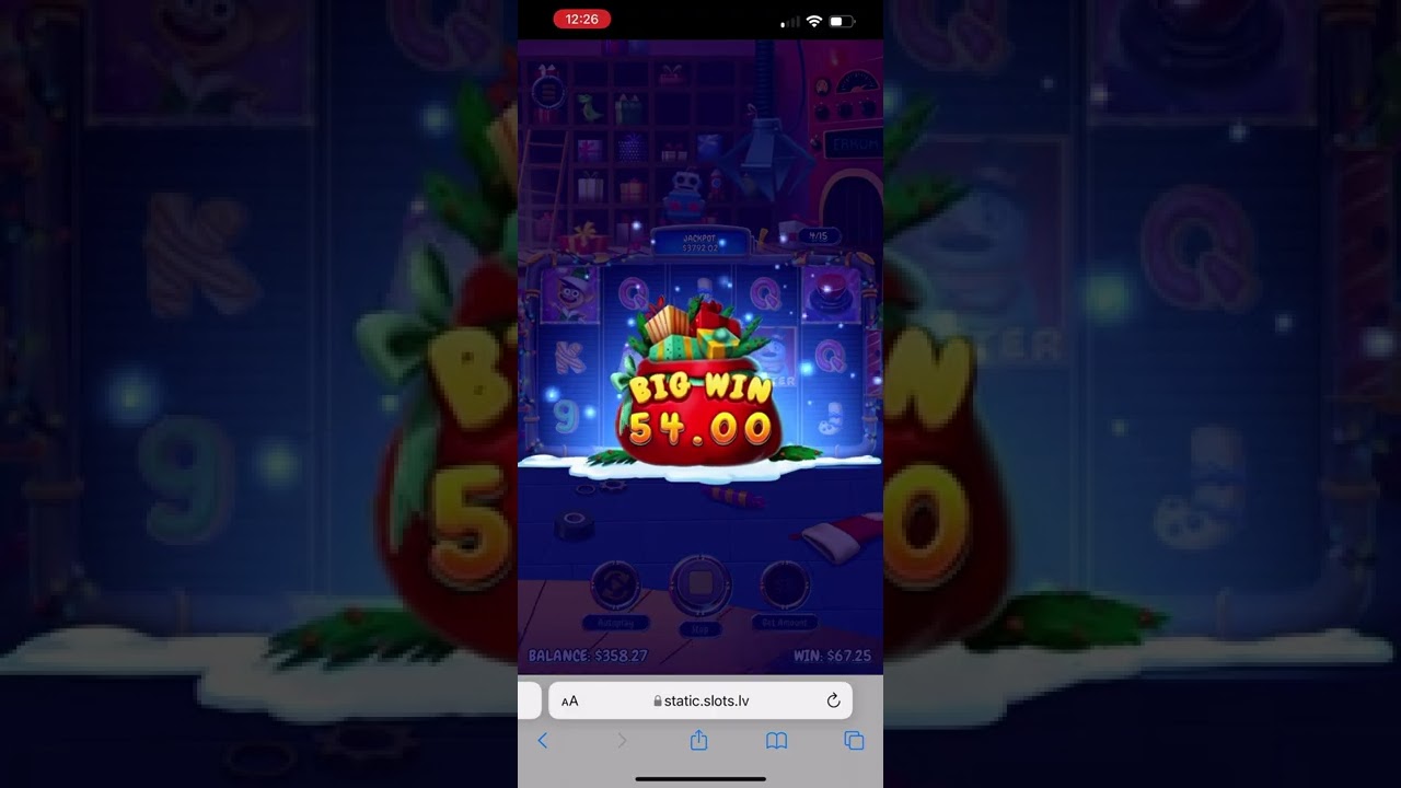 Big Win Crazy Christmas $5 bet slots.lv 15 free spins