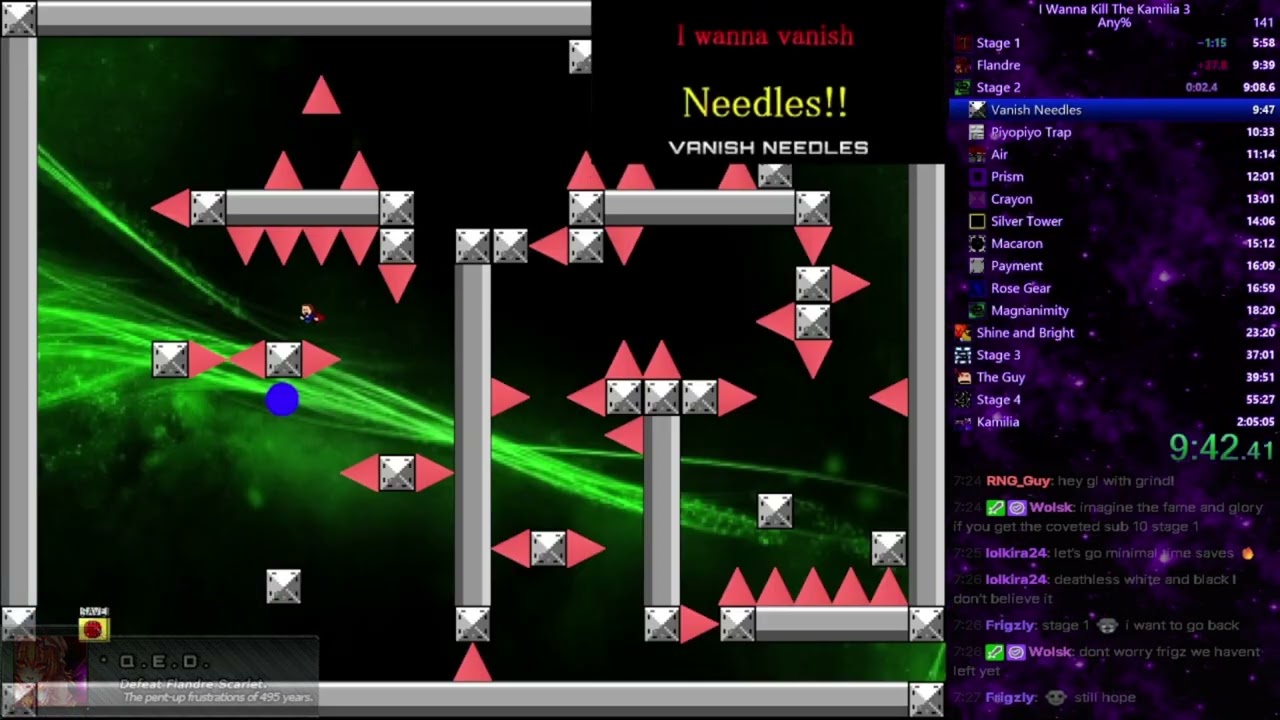I wanna Kill The Kamilia 3 any% to boss rush in 52:29