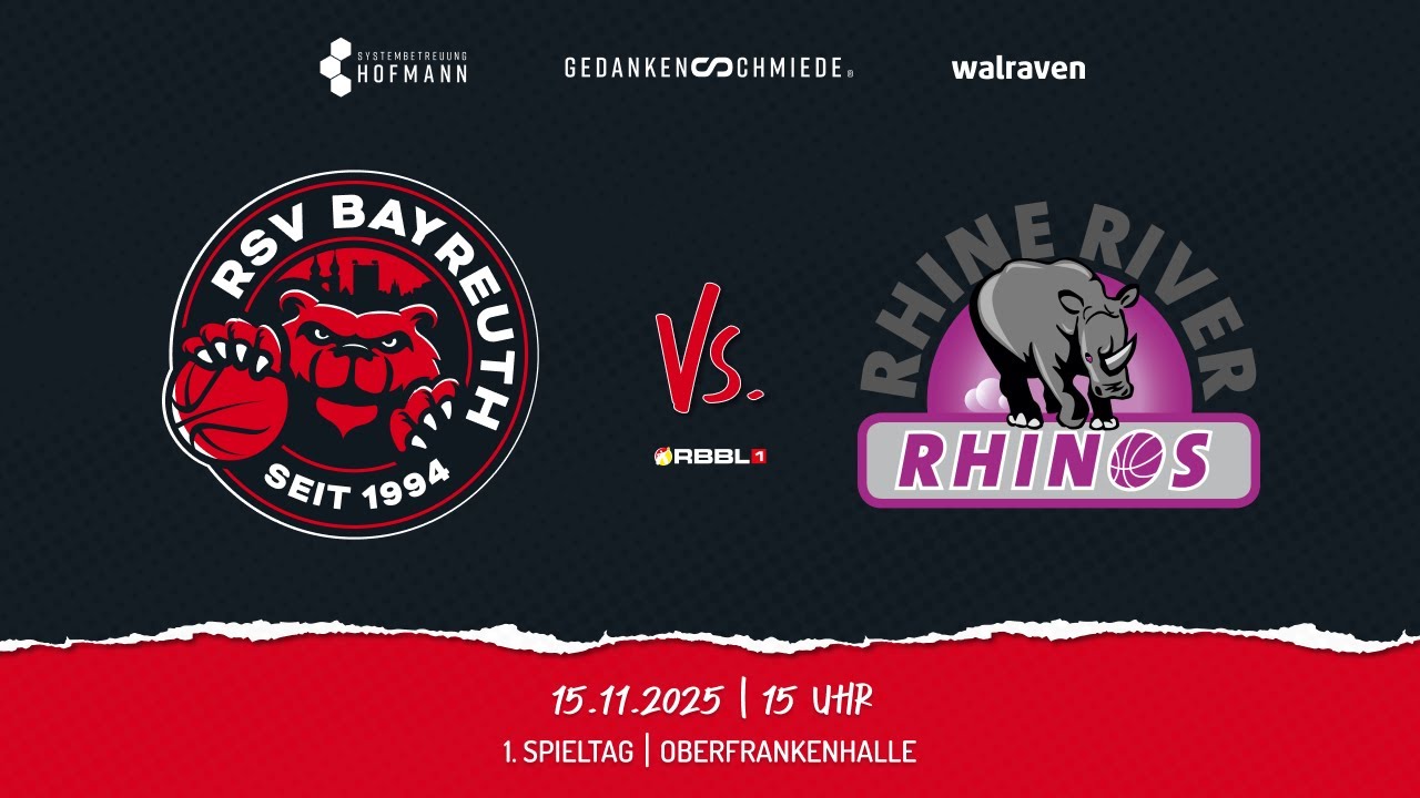 🔴🏀 RSV Bayreuth 🆚 Rhine River Rhinos | 