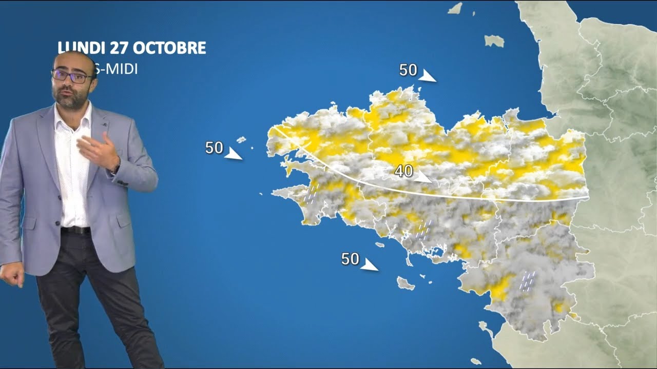 Bulletin météo pour le lundi 27 octobre 2025