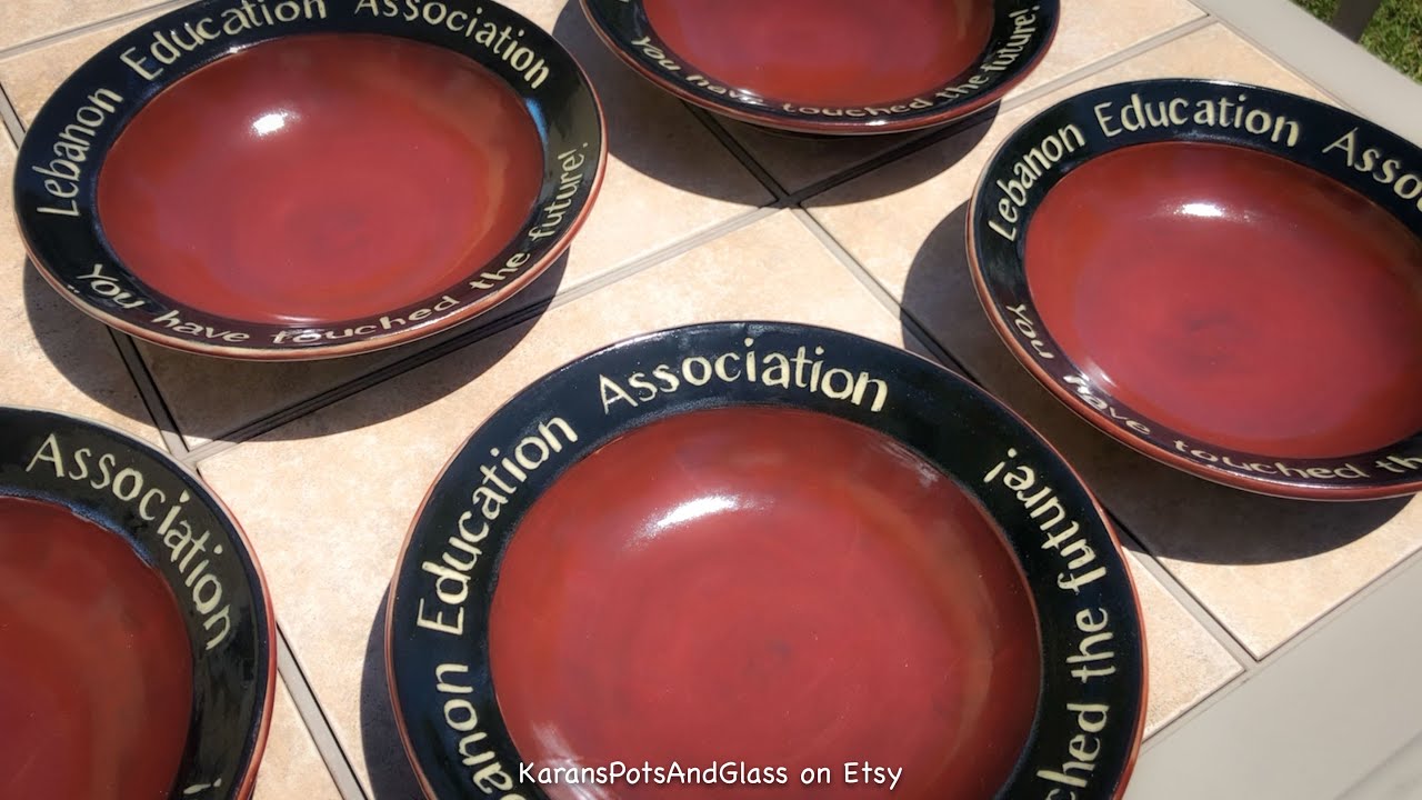 Throwing and Trimming Serving Bowls w/ Sgraffito Carving Text:     Quarantine Distraction Day 44