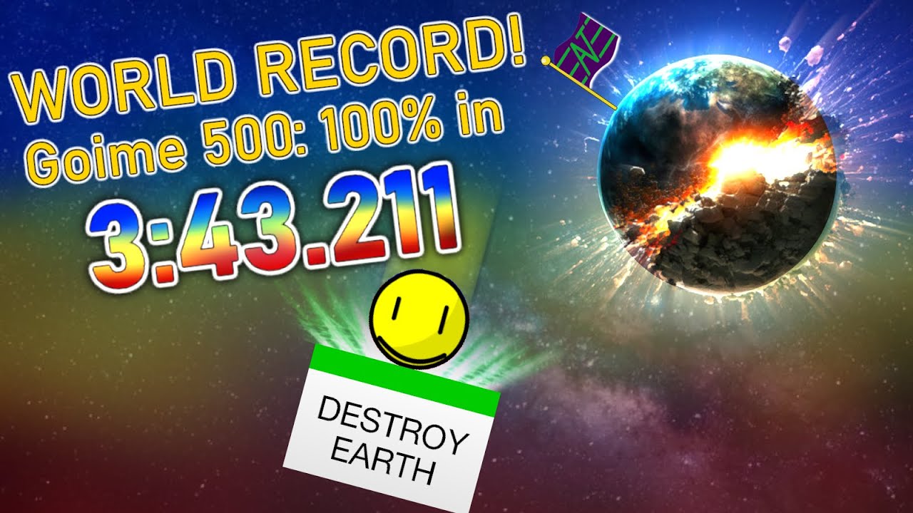 ANOTHER ONE! Goime 500 - 100% in 3:43.211 [WR]