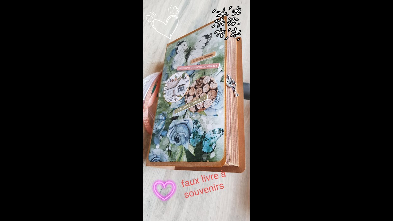 un livre , une boite !!!!!! #scrapbooking #tuto scrapbooking