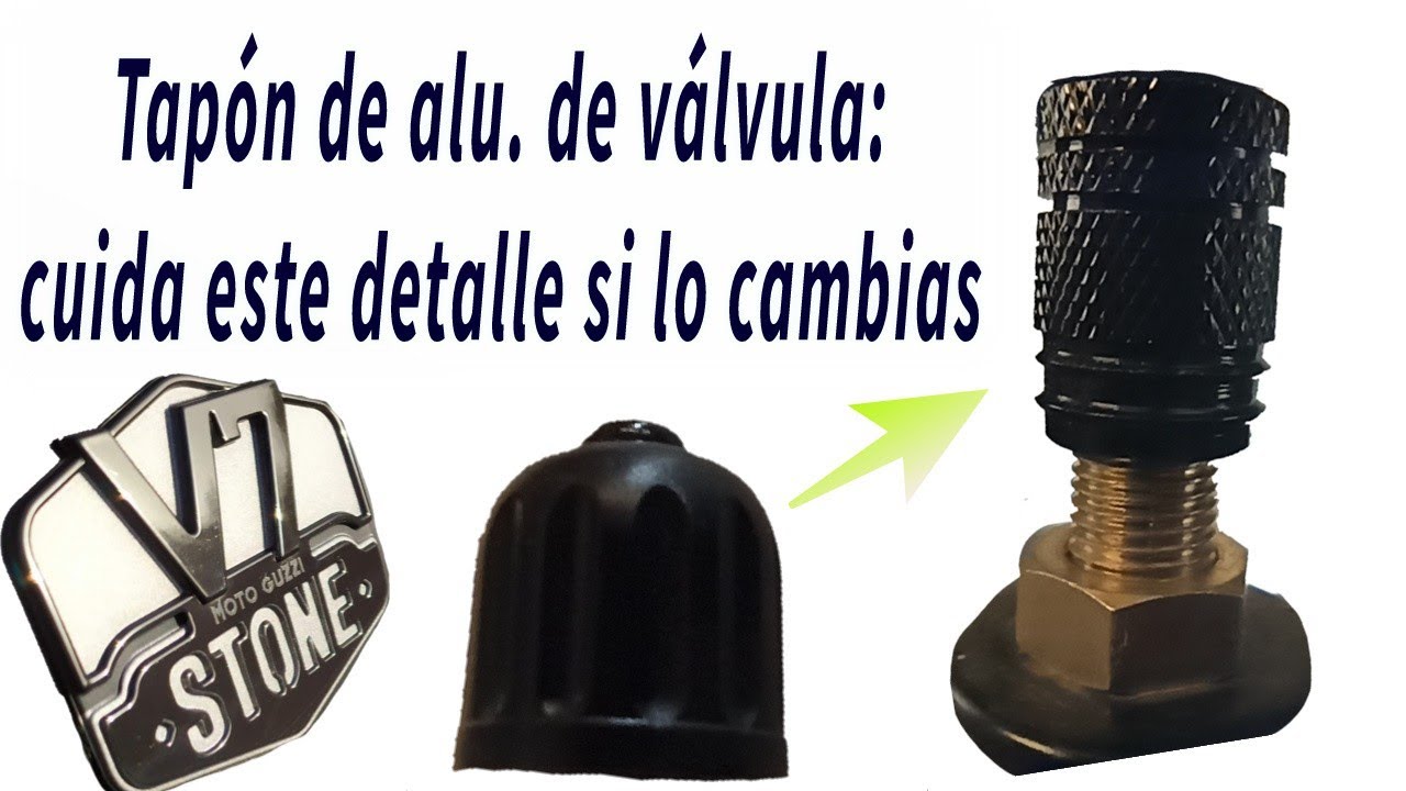 Moto Guzzi V7 Stone tapones de válvula CNC y un detalle que quizás desconocías al instalarlos.