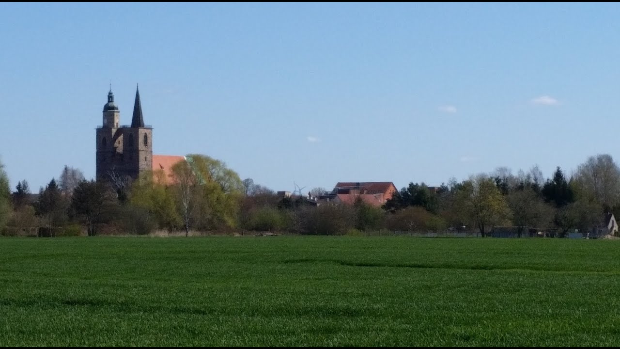 От Jüterbog-Damme,через центр Jüterbog к вокзалу и далее на Аltes Lager 27.04.2021