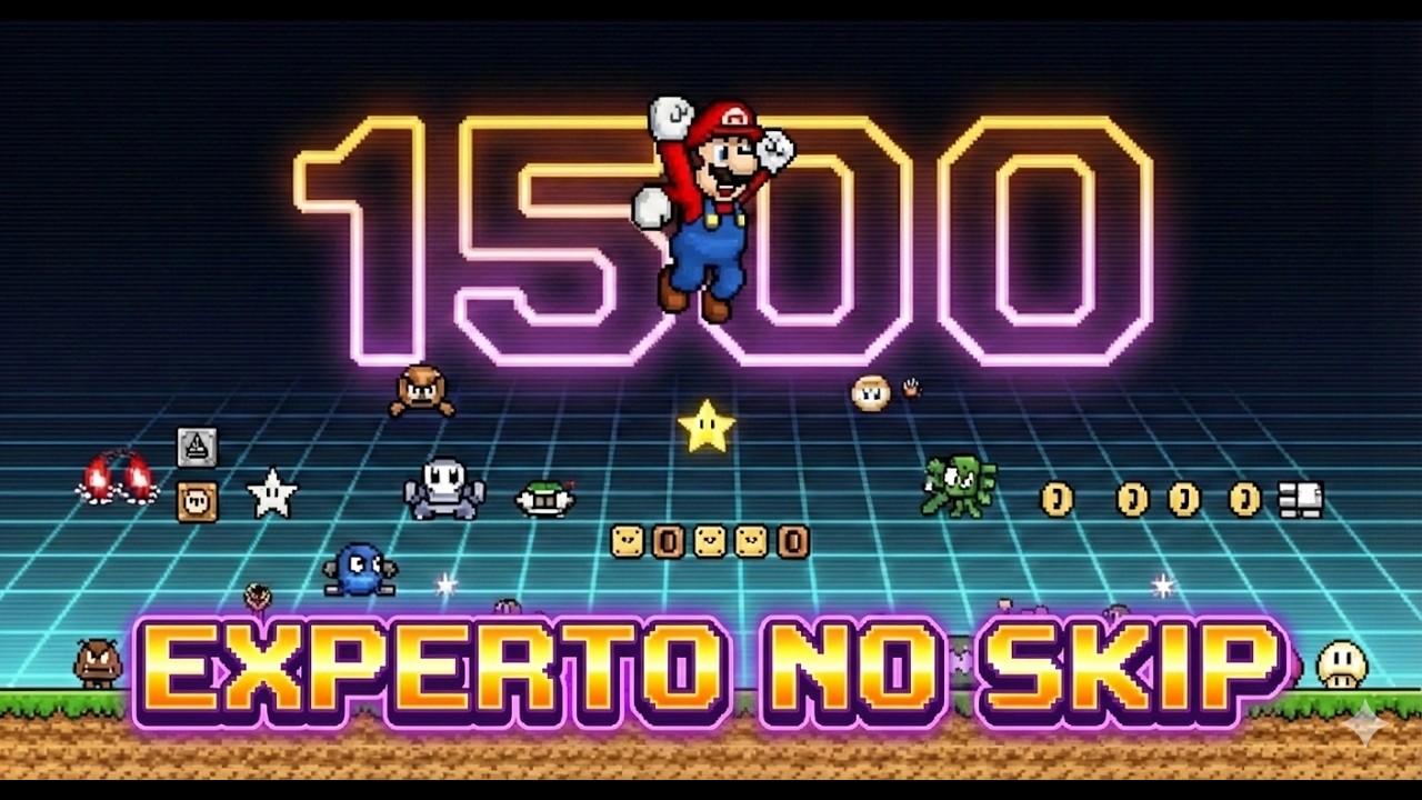 Casi 1500 niveles SIN SKIP EXPERTO | Super Mario Maker 2