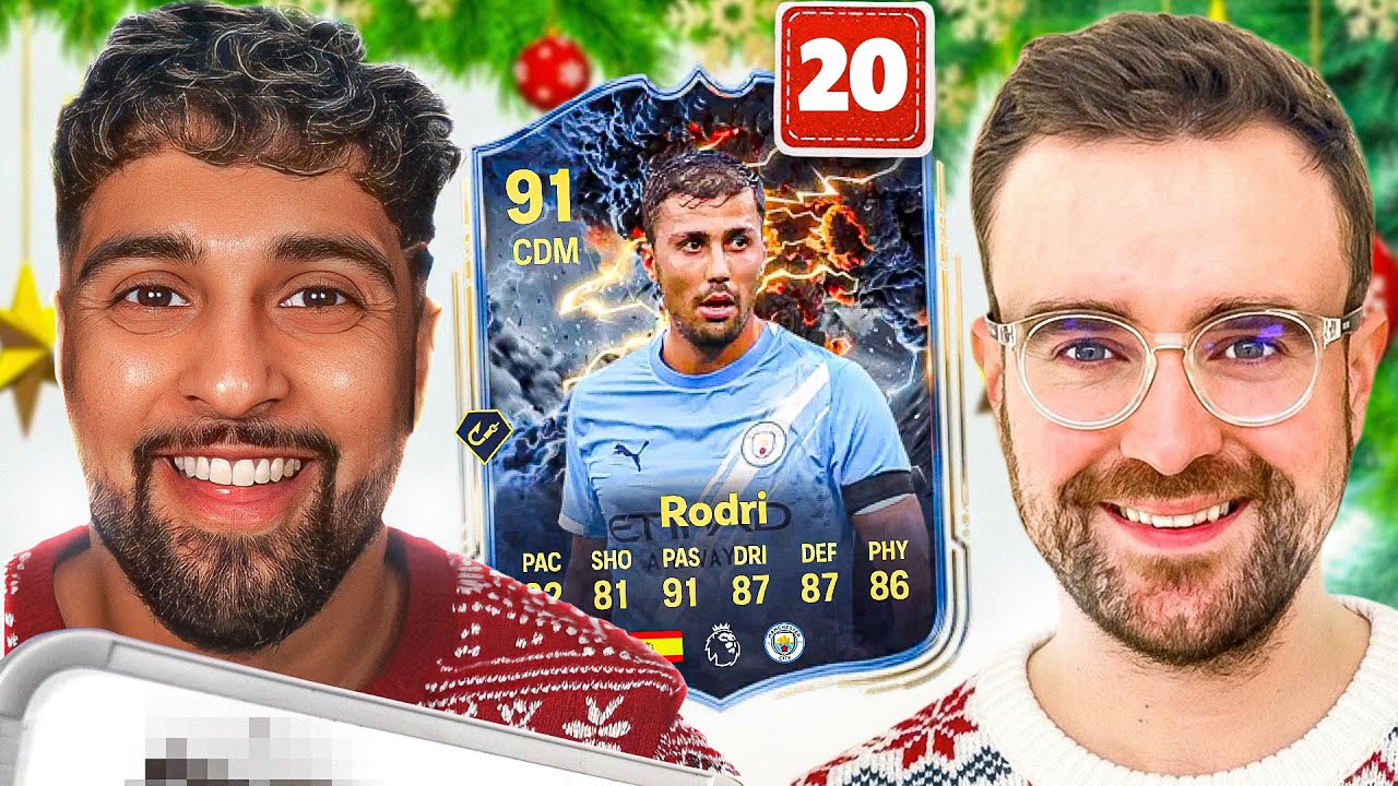 RODRI SQUAD BUILDER SHOWDOWN 🔥 Рождественский календарь FC26, день 20, с @AJ3