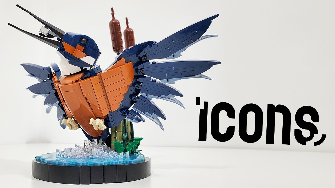 LEGO Icons Review: Kingfisher Bird (2024 Set 10331) Soooo Beautiful!