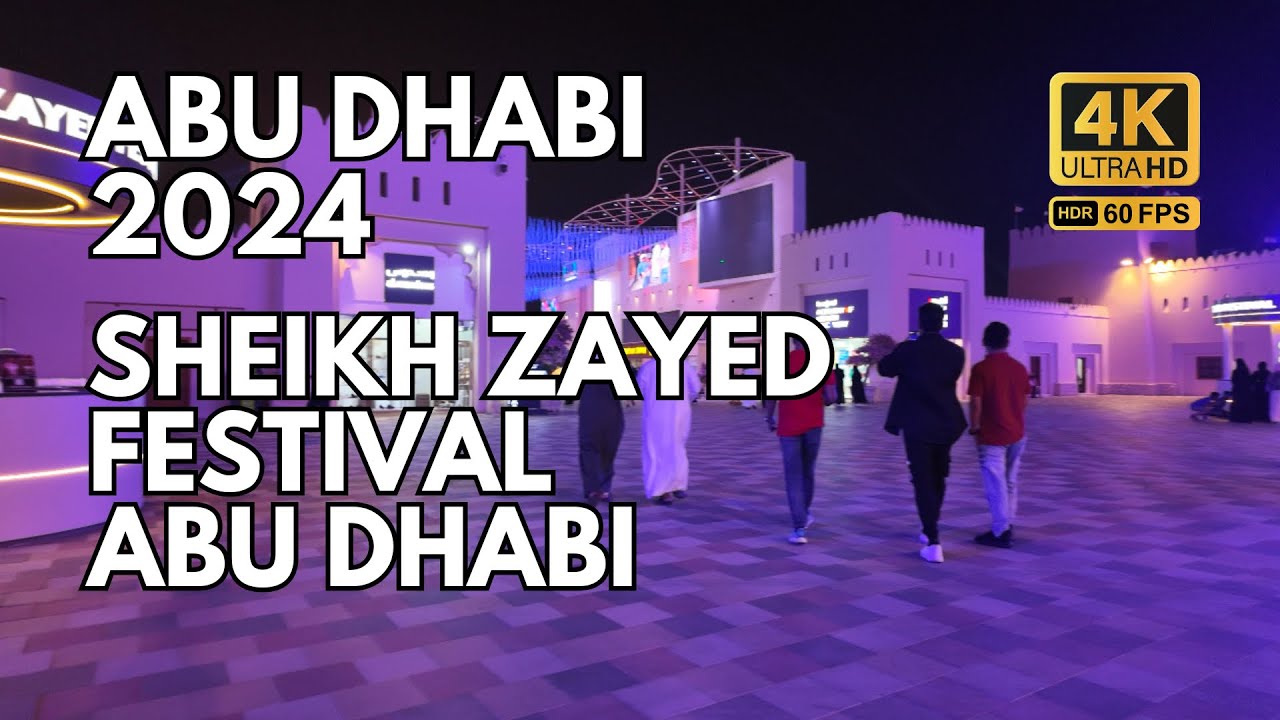 Silent Walking Tour of Sheikh Zayed Festival, Abu Dhabi | ASMR 4K UHD 60FPS