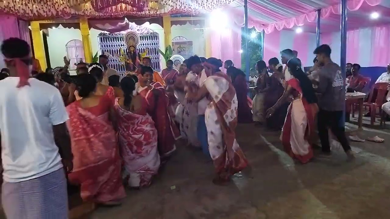 Saiton durga puja dance 2025