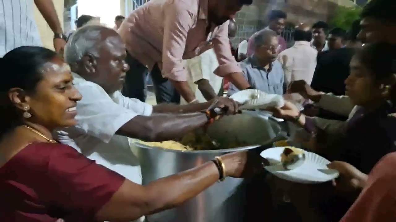 காஞ்சி ஏகாம்பரநாதர் ஆலய மண்டலபூஜை நிறைவு அன்னதானம் kanchi ekambharanathar mandala bujai poorthi