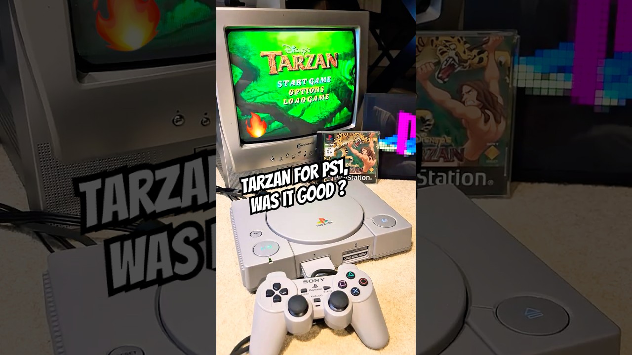 Playing Tarzan on a Real PS1 & CRT TV &ndash; PURE 90s VIBES! 🌴📺🎮