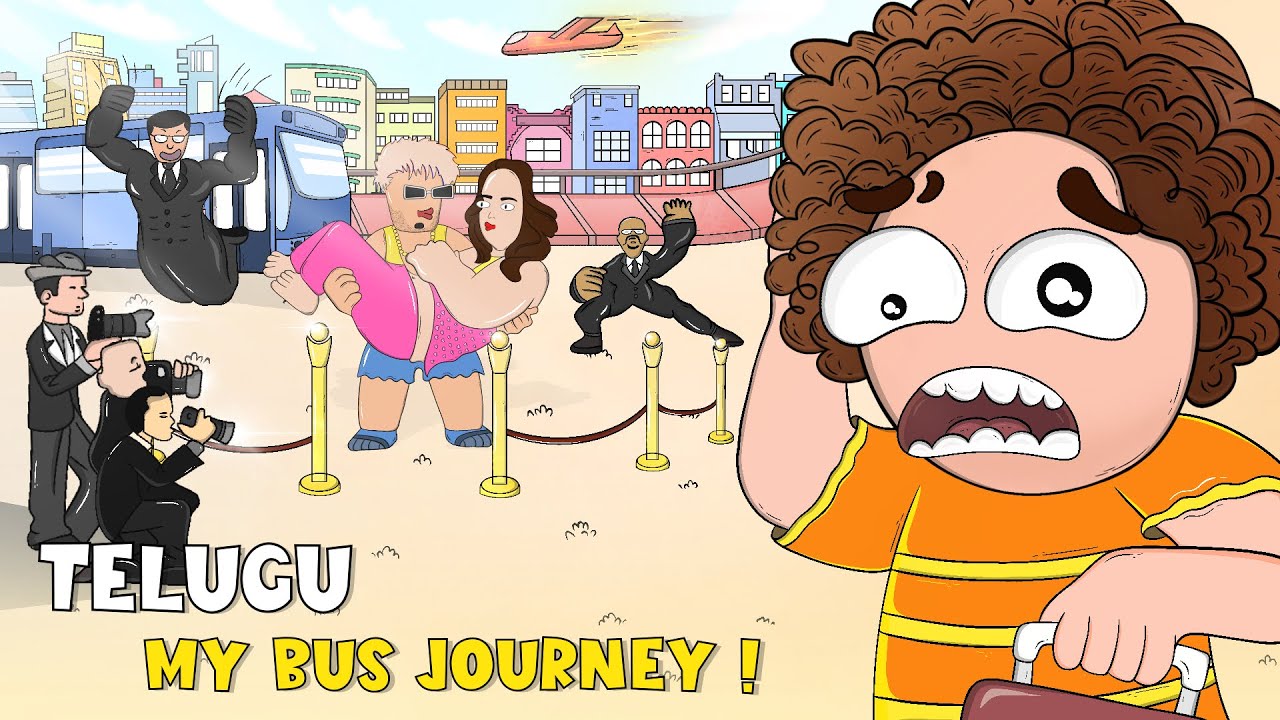 Craziest Bus Journey of a 12 Year Boy 🥵🔥| Telugu Storytime Animation | 