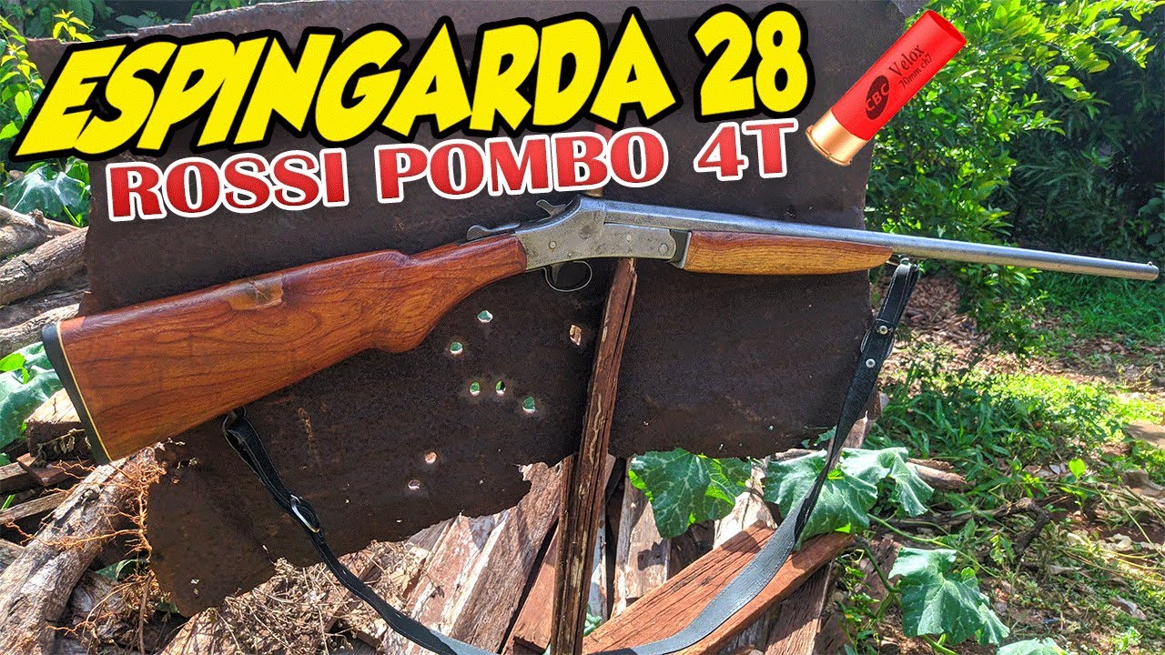 ESPINGARDA ROSSI POMBA CALIBRE 28 DETALHES E DISPARO CHUMBO 4T