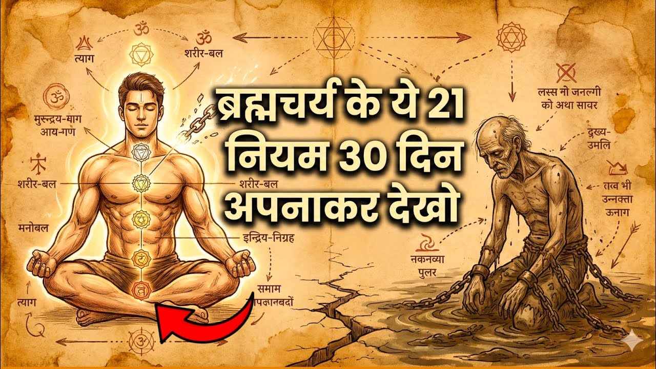 ब्रह्मचर्य की यह 22 नियम जो आपको वीर्यवान बना देंगे/ Ancient Rules of BRAHMCHARYA #brahmacharya 