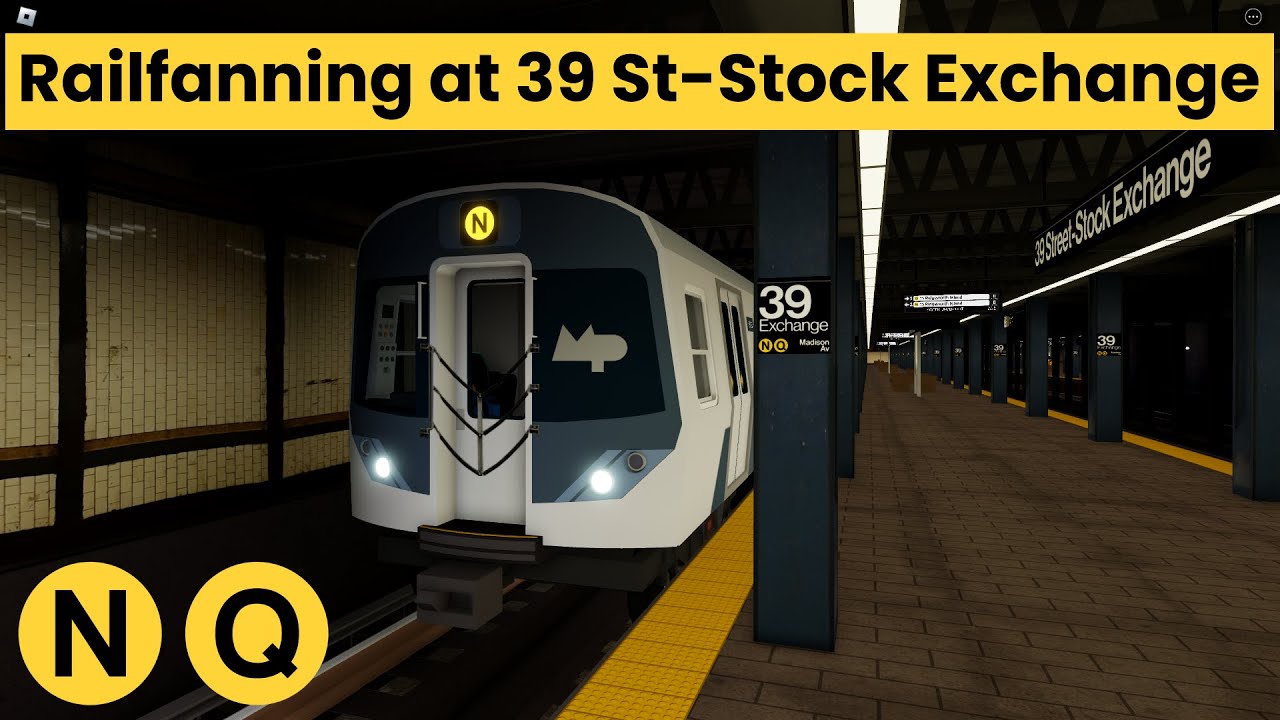 Roblox PTA | Railfanning at 39 St-Stock Exchange