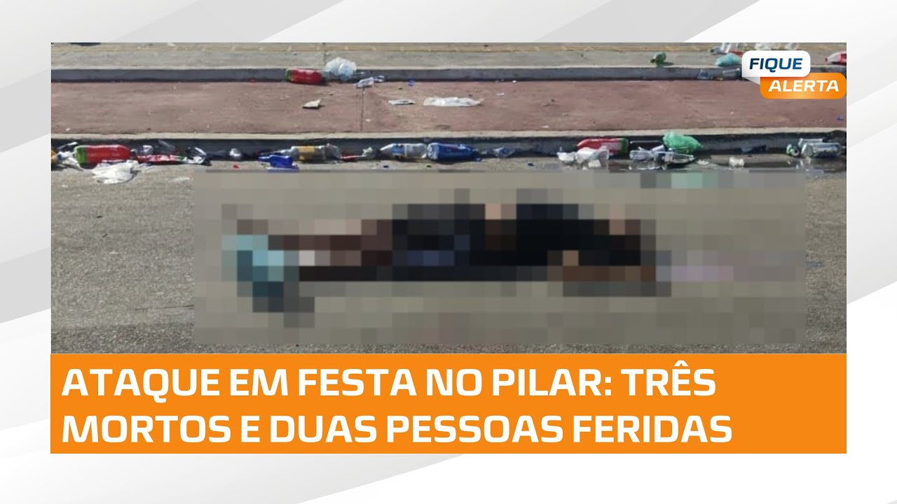 Três homens são mortos durante festa na orla lagunar do Pilar: 2 feridos 🚨 #FiqueAlerta