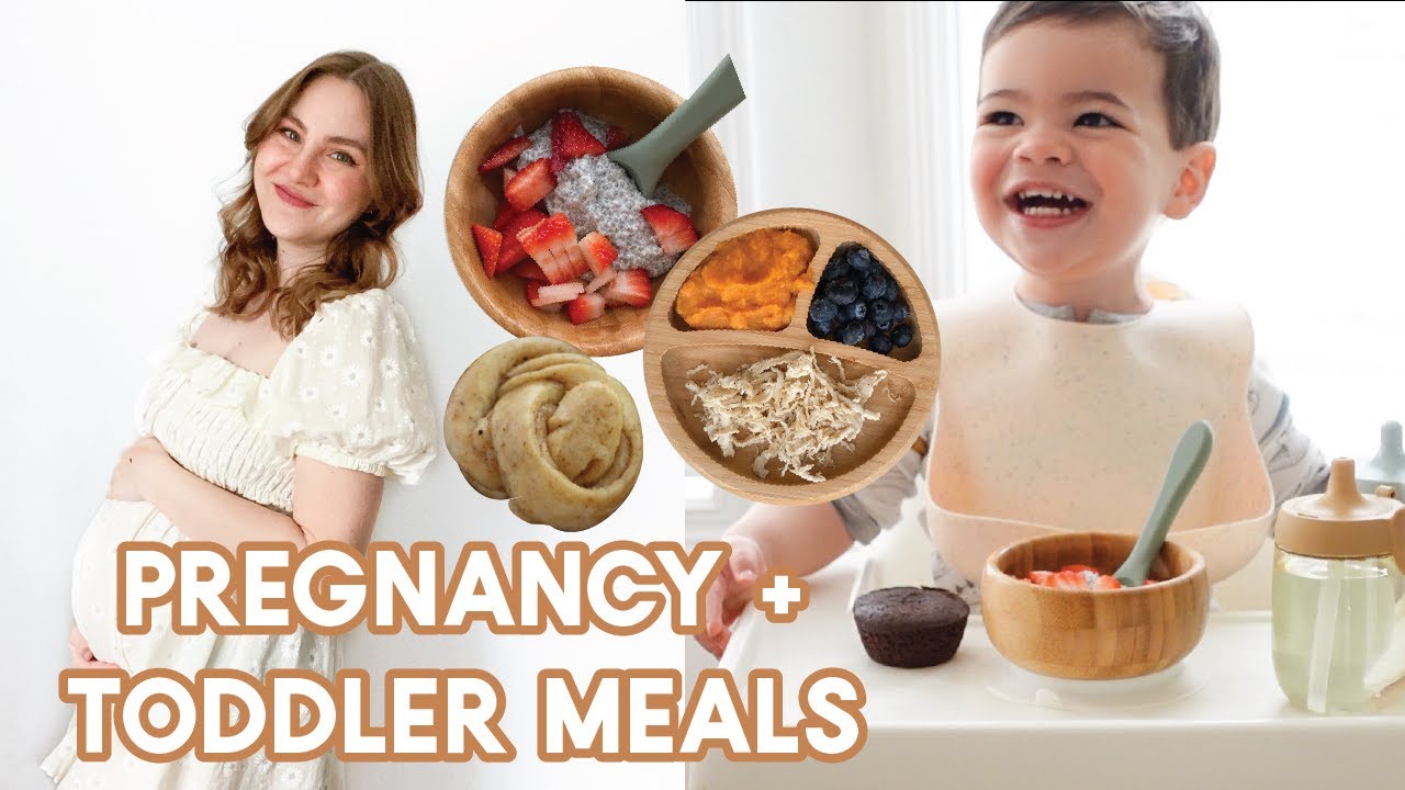 WHAT WE EAT IN A DAY | Pregnant Mom and Toddler