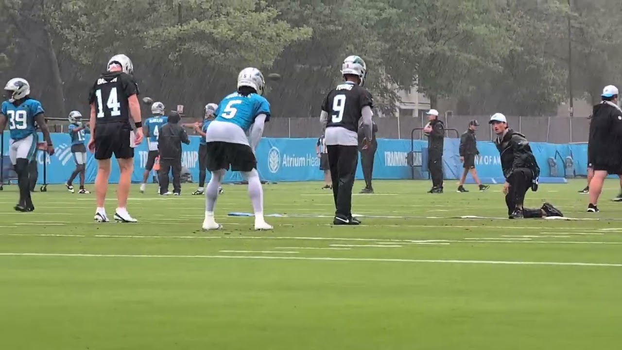 Highlights in the Rain | Carolina Panthers Day 9 Practice – Training Camp 2025