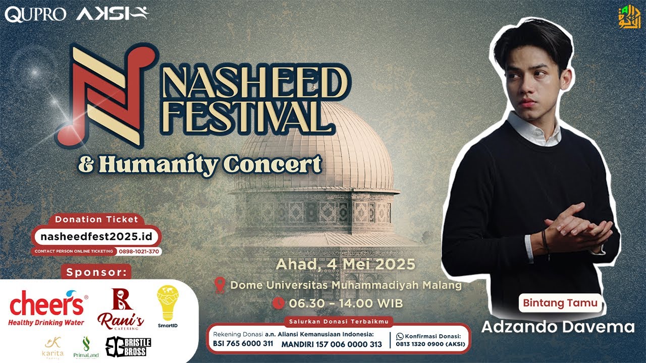 NASHEED FESTIVAL 2025 | HUMANITY CONCERT Performance by Adzando Davema