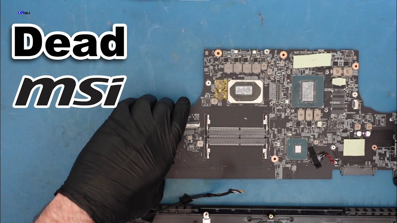 Fixing a Dead MSI GF75 Thin Laptop - DC Jack Repair