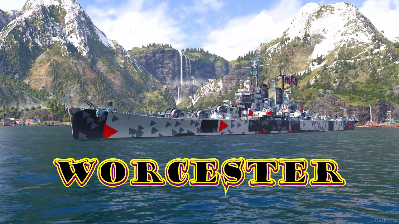 Meet The Worcester! Legendary American Cruiser (World of Warships Legends Xbox One X) 4k