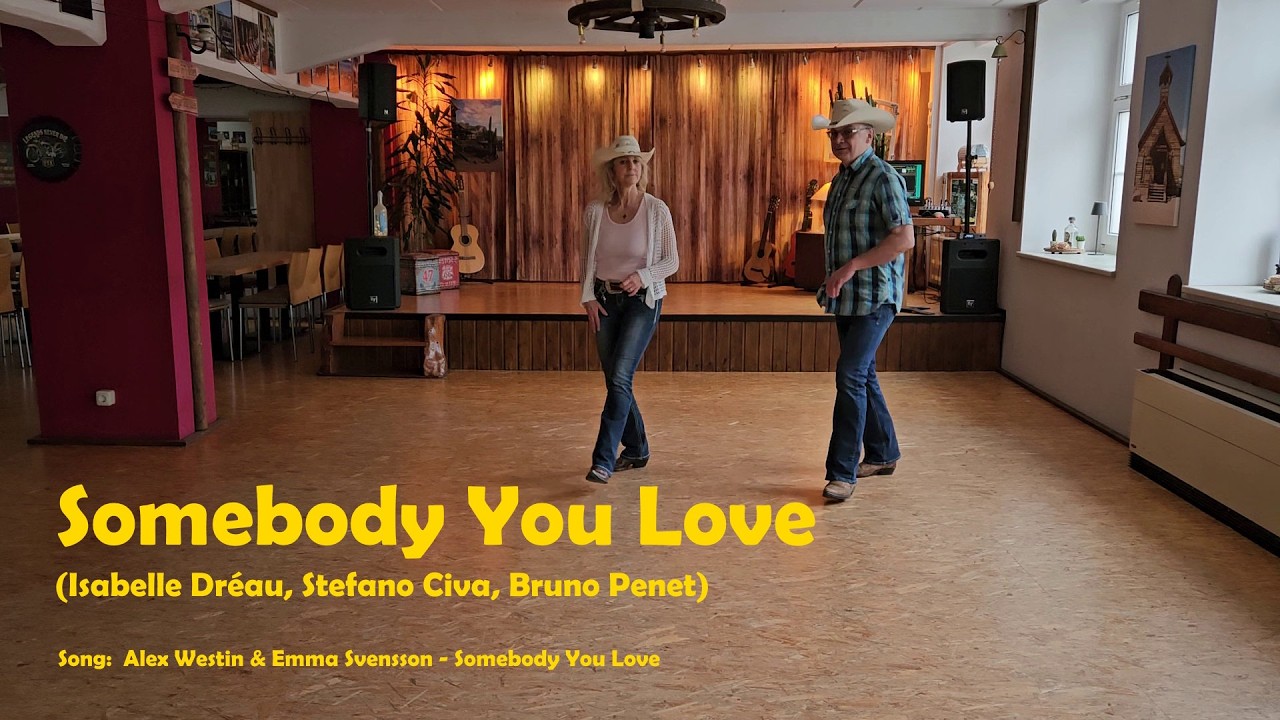 Line Dance SOMEBODY YOU LOVE (Isabelle Dréau, Stefano Civa, Bruno Penet) Teach / Dance