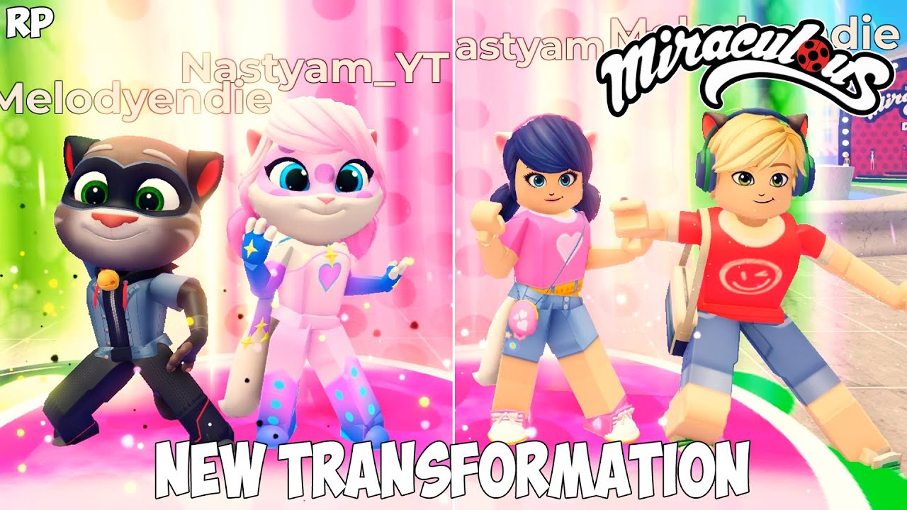 ALL NEW TRANSFORMATION DO GRUPO NO MIRACULOUS RP - MIRACULOUS ROBLOX!