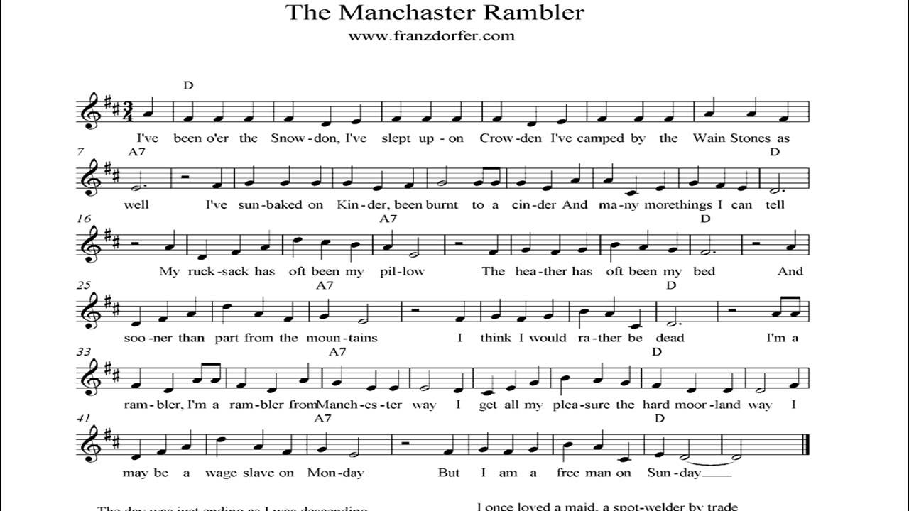 The Manchester rambler - instrumental