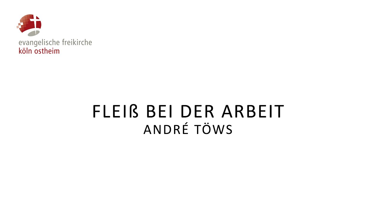 Flei&szlig; bei der Arbeit // Andr&eacute; T&ouml;ws