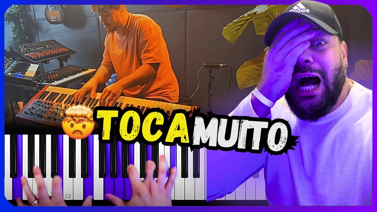 Reagindo ao FILIPE MARTINS | Na Unção de Deus + Piano Tutorial