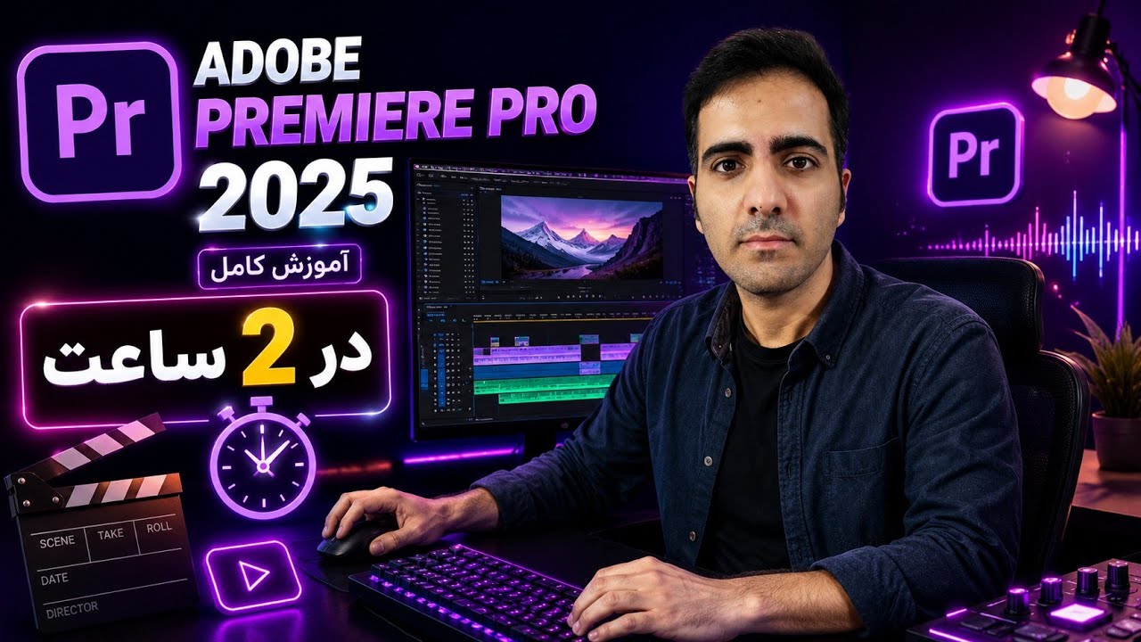 آموزش کامل پریمیر ۲۰۲۵  در ۲ ساعت - صفر تا صد تدوین ویدیو در 2025 Premiere