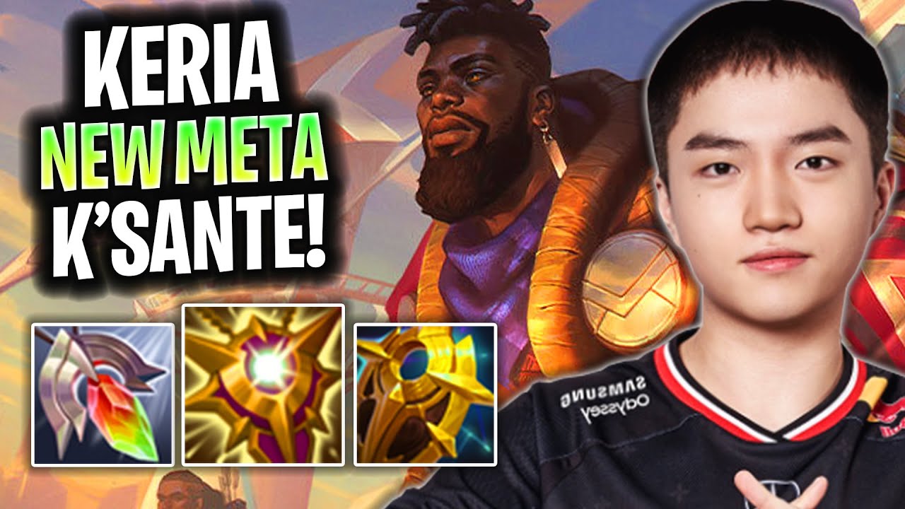 KERIA TRIES NEW META K'SANTE SUPPORT! | T1 Keria Plays K'sante Support vs Rell!  Season 2025