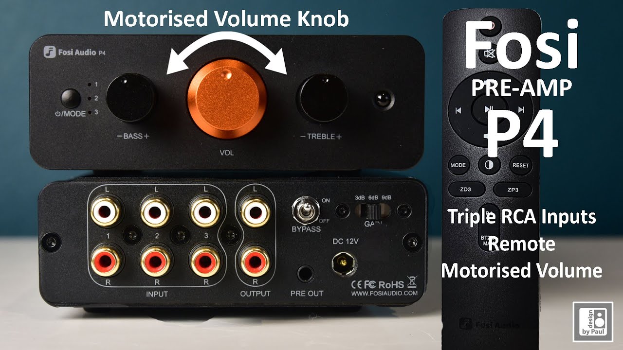 Обзор предусилителя Fosi Audio P4 — краткий обзор предусилителя с тремя RCA-входами.