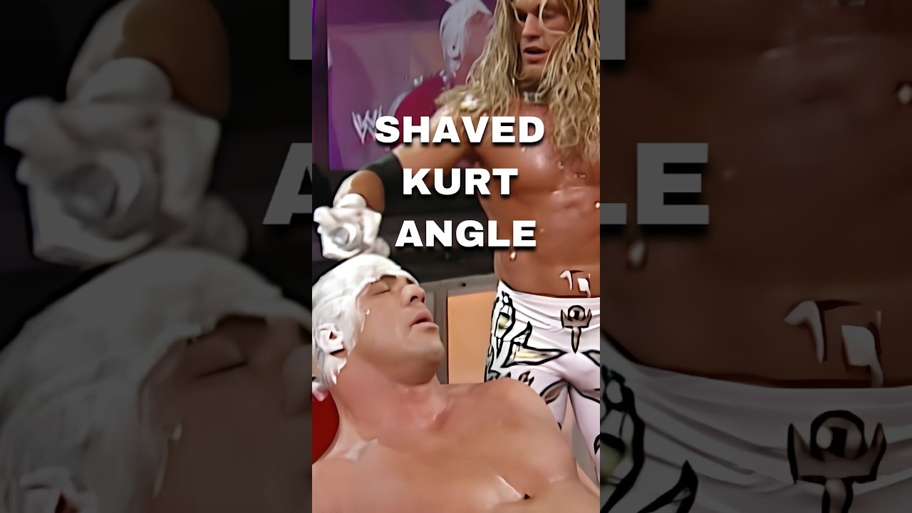 Why Kurt Angle went Bald #wwe #wwewrestler #kurtangle #edge