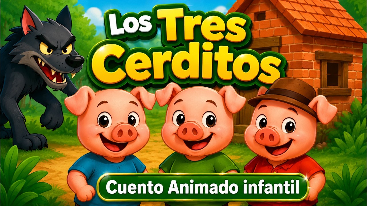 Los Tres Cerditos 🐷🐽🐺 | Cuentos Educativos | Cuentos Para Dormir | Entretener | Aprender | Español