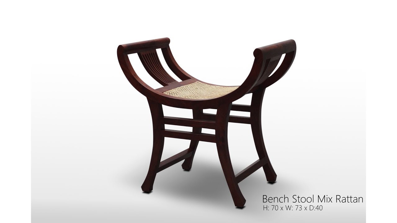 Bench Stool Mix Rattan Indonesia Furniture