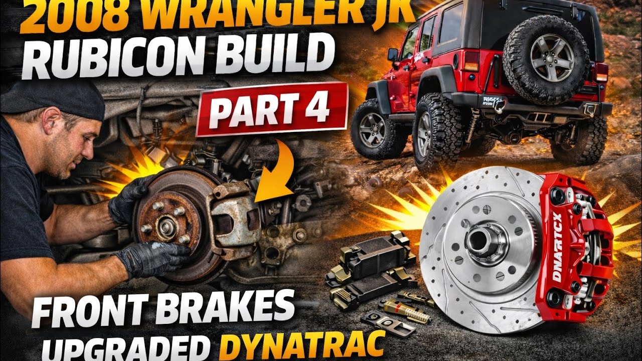 Инструкция по замене передних тормозных колодок и дисков на Jeep Wrangler JK (модернизация Dynatr...