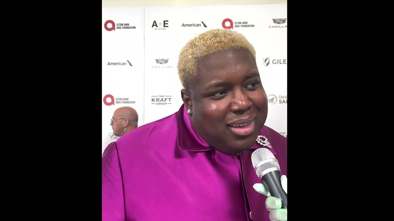 Jacob Lusk on Elton John AIDS Foundation Oscars 2024 Party red carpet