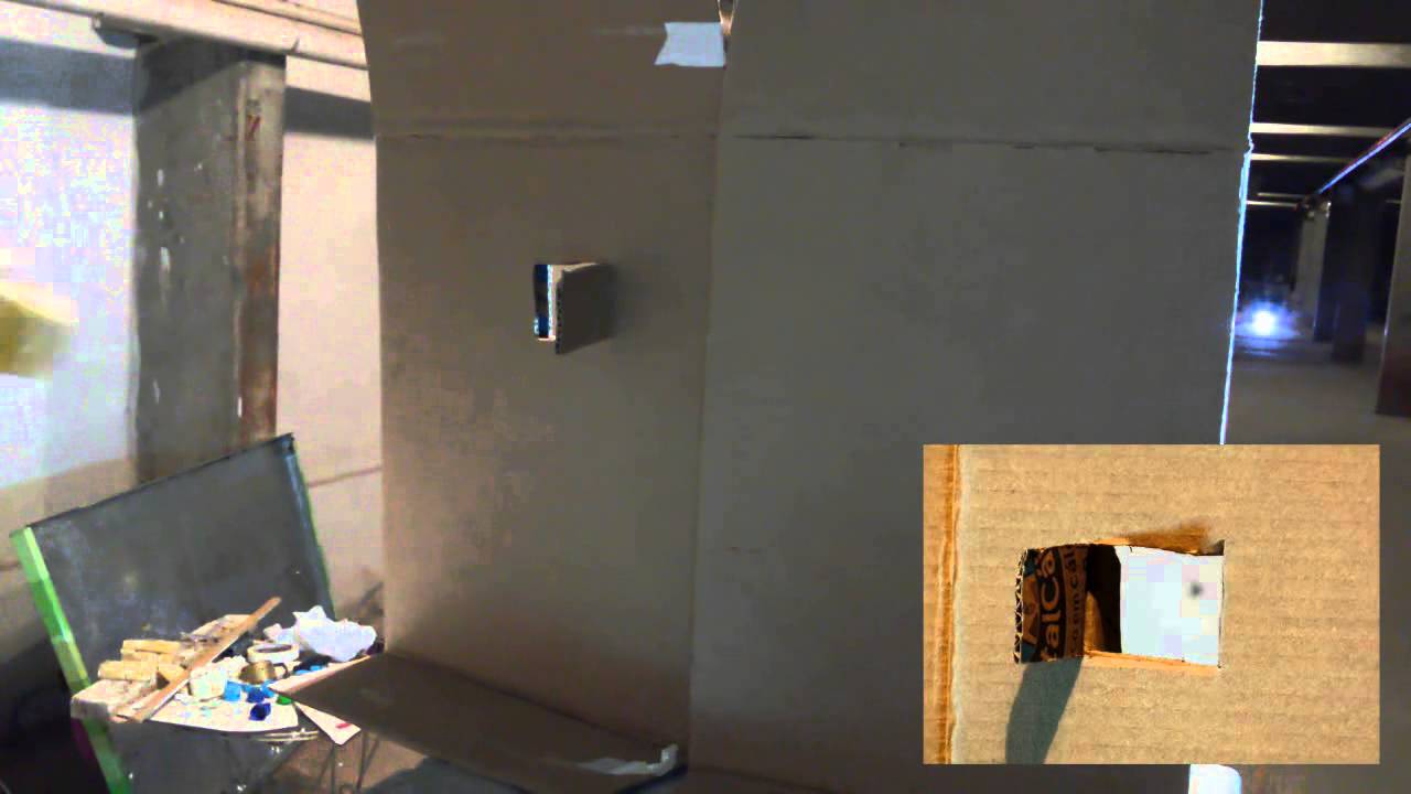 Alvo M&oacute;vel na Janela - Hatsan AT44 .177 PCP Air Rifle, 30m 32.8 yards moving target through window