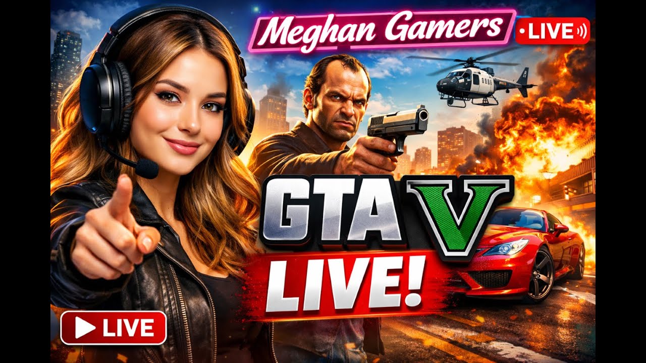 GTA V Live Gameplay 🎮 Just Chilling in Los Santos | Meghan Gamers