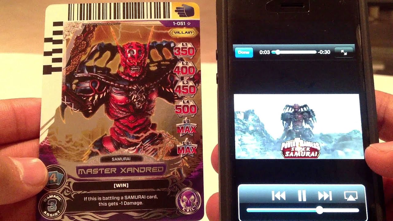 Power Rangers ACG Series 1 Card Scanner Clips (Part 2/4)