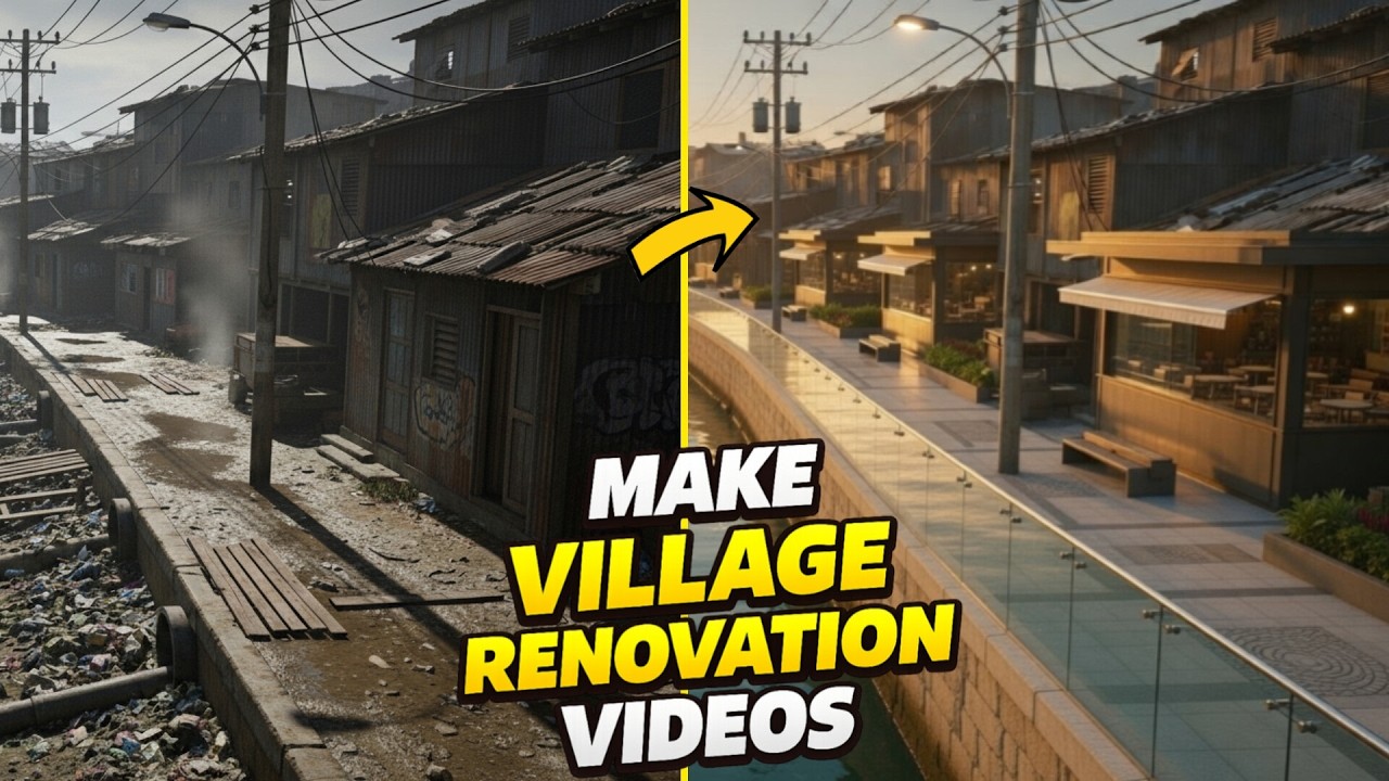 How to Create Viral Village Renovation Videos Using AI | 100% Free Tools