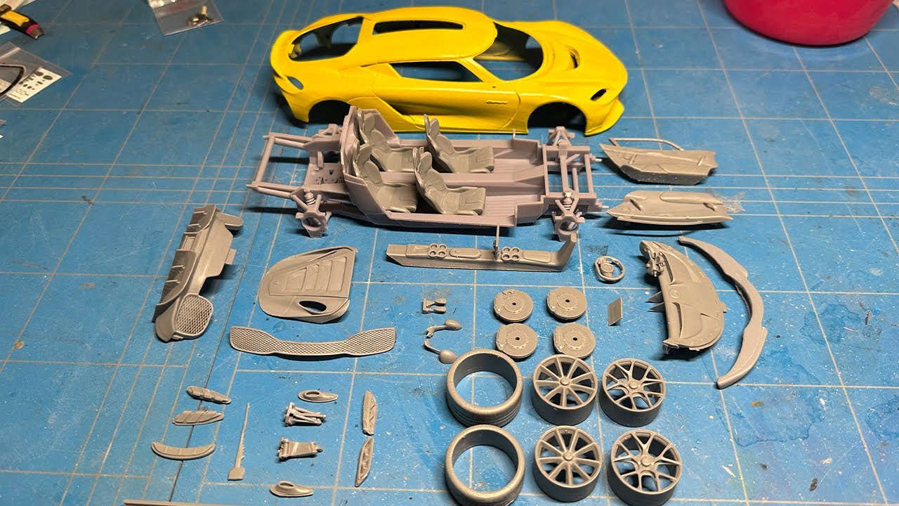 3D printing a Koeningsegg Gemera Model Kit