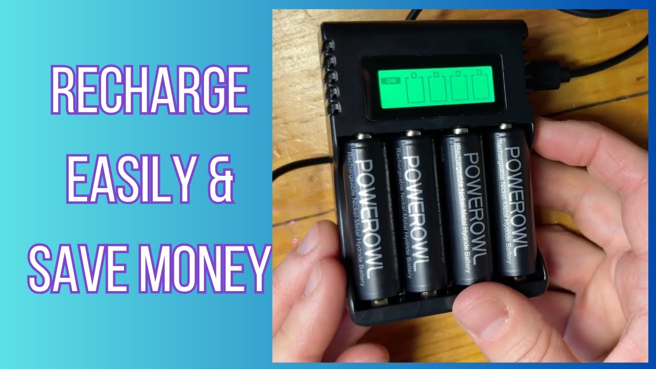 POWEROWL Rechargeable AA Batteries Review | 2800mAh + Charger