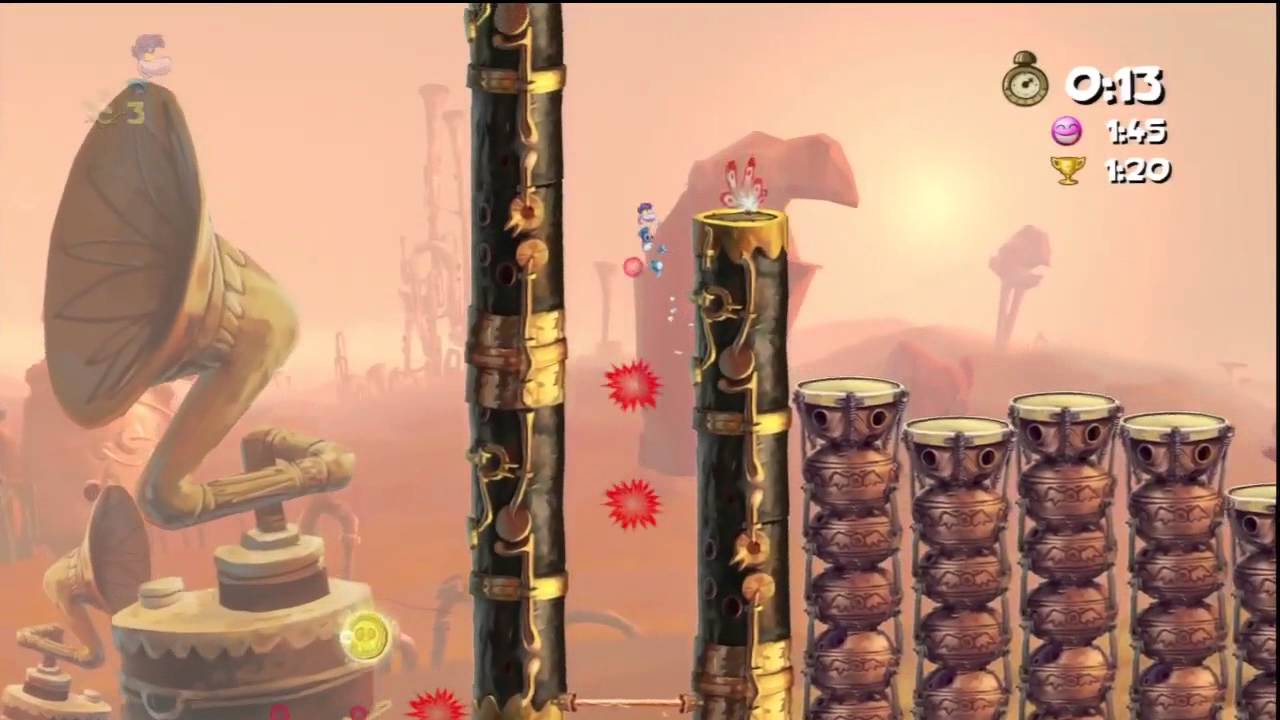 Rayman: Origins - Grumbling Grottos Time Trials - 