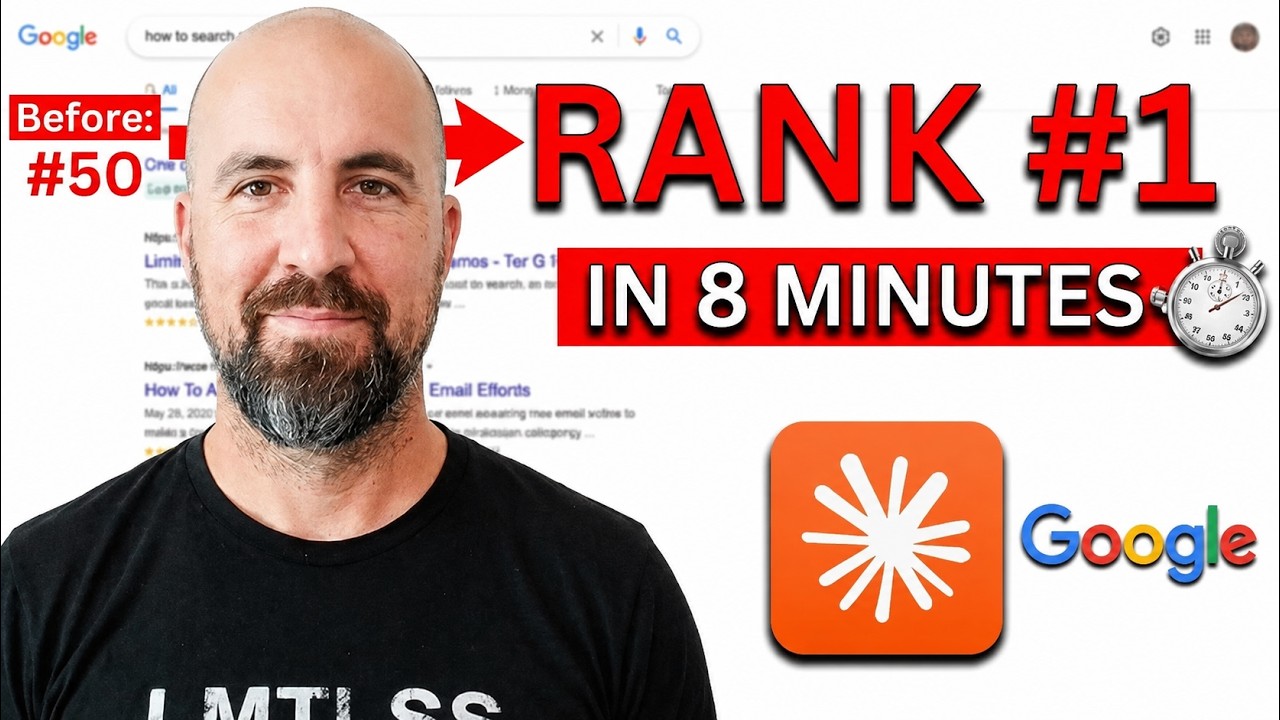 How I Use Claude Code for SEO to Rank #1 (in 8 minutes)