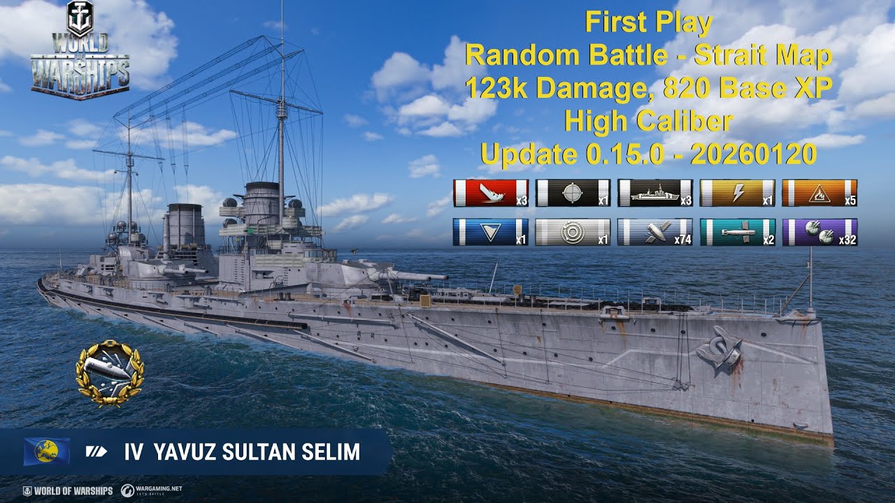 ⚓ World of Warships - First Play - Yavuz - Ship is OK, teammates IDK 🤔💀