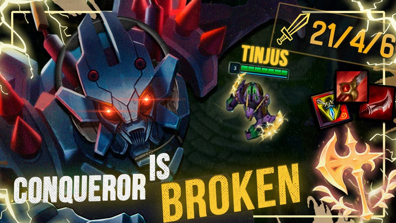 This is why Conqueror Kha'Zix is UNSTOPPABLE! | Ft. Tinjus