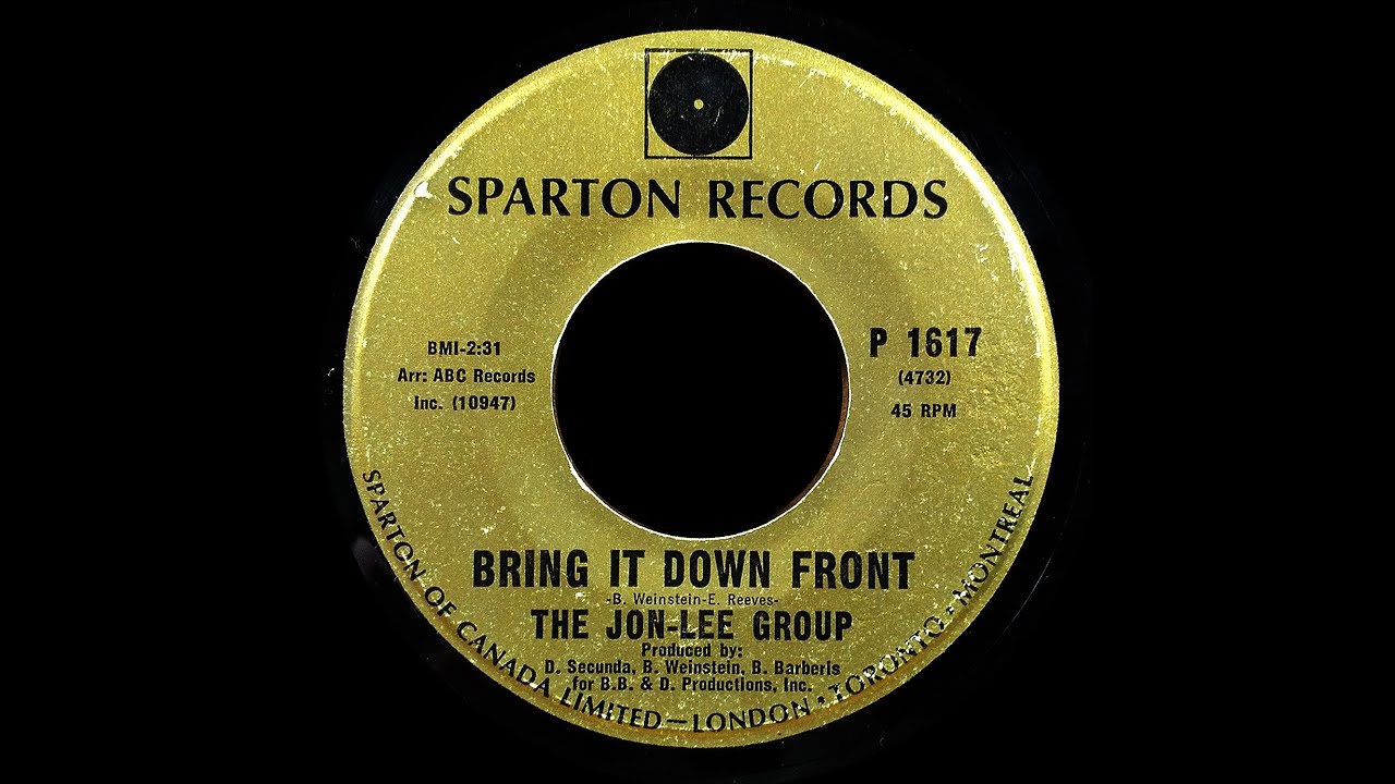 The Jon-Lee Group - Bring It Down Front/Pork Chops (1967)